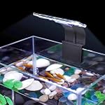 Mini Clip On Fish Tank 7W Small Aquarium Light for 1 to 5 Gallon Nano Tanks USB Moving Lamp with White Red Blue Green LED (Adapter NOT Included)