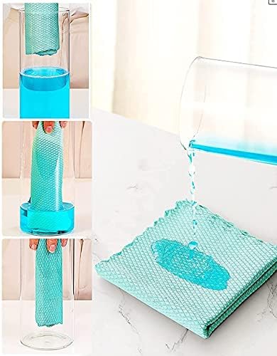 6 Pack Easy Clean Nanoscale Cloth, Lint Free Super Absorbent Microfiber Polishing Cleaning Cloth, Reusable Microfiber Dish Cleaning Cloths Without Leaving Marks for Home Cleaning,Car Screen Glass