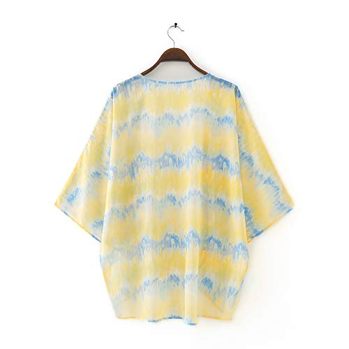 Image of CASURESS Women's Cardigan-Sheer Kimono Loose Summer Floral Print Cover Ups