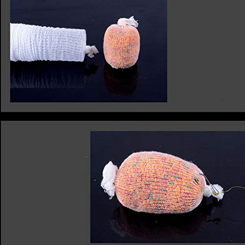 LEIPUPA 6x 5M 37 Mm PVA de Isca de Pesca Solúvel em água Rede de Recarga de Malha de Estoque