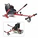 Sedia Kart Seat compatibile Scooteri elettrici, Hoverboard go Kart da 6,5/8/10 pollici per bambini > 13 anni, sedia Kart 80 x 43,5 x 44 cm, taglia unica