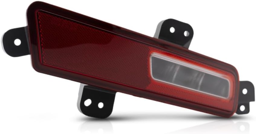 KarParts360 For Jeep Grand Wagoneer/Wagoneer 2022 2023 2024 Backup Light Passenger Side | CAPA | Clear And Red Lens | Chrome Street Legal Backup & Reverse w/Bulbs | CH2883105, CH2883105C | 68353118AA
