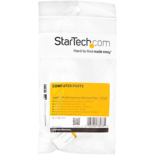 Image of StarTech.com Steel Full Profile Expansion Slot Cover Plate - System Slot Blanking Panel (Pack of 50) (PLATEBLANK)