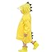 enbihouse Impermeabile per Bambini, Cappotto per Bambini in plastica per Bambini Giacca per Pioggia Leggera a Forma di Dinosauro per Ragazze o Ragazzi (S)