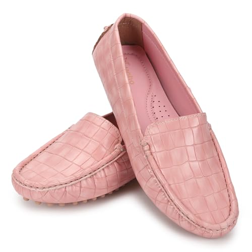Image of YOHO Bliss Comfortable Slip On Semi Casual Loafer for Women | Stylish Fashion Moccasins Range | Cushioned Footbed Finish | Flexible | Style & All-Purpose | Formal Office Wear Shoe
