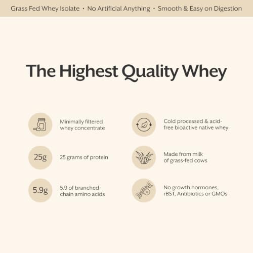 Image of ProMix Nutrition Whey Protein Powder, Vanilla - Grass-Fed & 100% All Natural - Post Workout Fitness & Nutrition Shakes, Smoothies, Baking & Cooking Recipes - 2.5 Pound (Pack of 2)