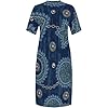 Plus Size Denim Print Shirt Maxi Dresses for Curvy... #3