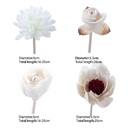 4 piezas varillas aromáticas de ratán para ambientador miniatura 2