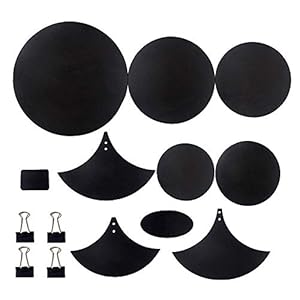 14 stks Drum Mute Kits,Bekken Pad Bass Drum Mute Bekken Mute Pad voor Drum Onderdelen Accessoires (Zwart)