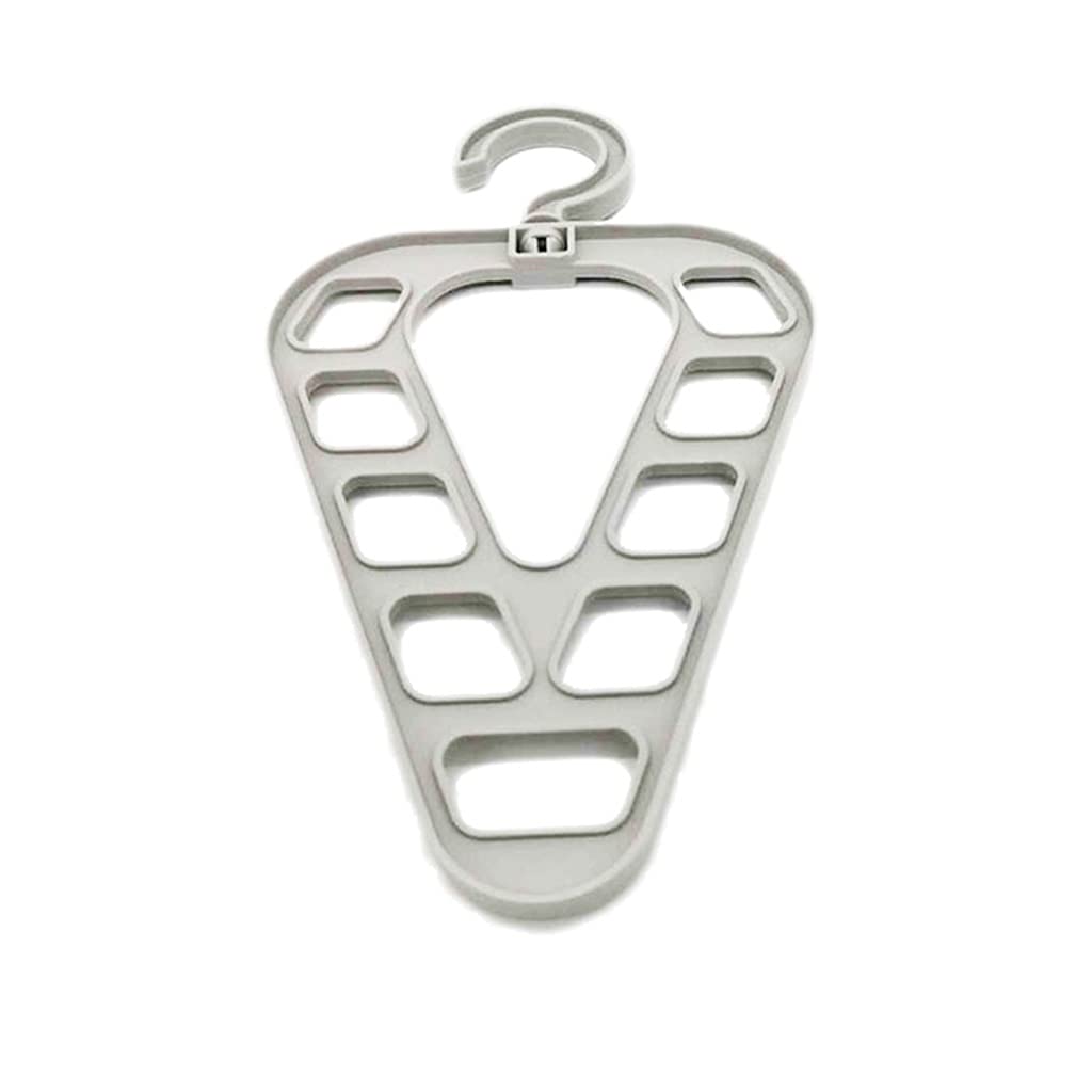 MOBYGKFY 9-Hole Magic Clothes Hanger Closet Organizer Space Saving Multi-function Drying Racks Wardrobe Scarf Storage Cloth Hanger(Grey)