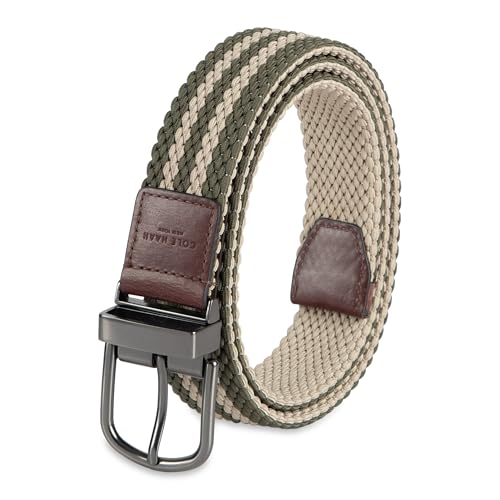 Image of Cole Haan Men's Reversible Stretch Web Belt, Fully Adjustable 2‑in‑1 Casual Style