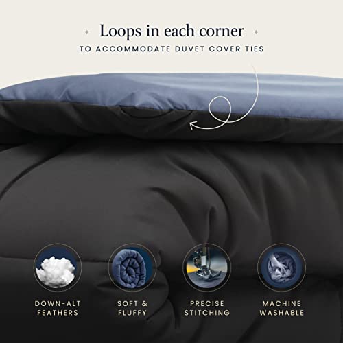 BELADOR All-Season Duvet Insert King Size Bed - Down Alternative Comforter, Mid-Plush Lightweight, Box Quilted Siliconized Fiberfill Oeko-Tex Hotel Comforter - Thumbnail 6