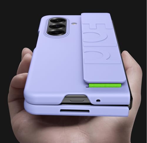 Étui avec dragonne pour Galaxy Z Fold8 coque rigide rose