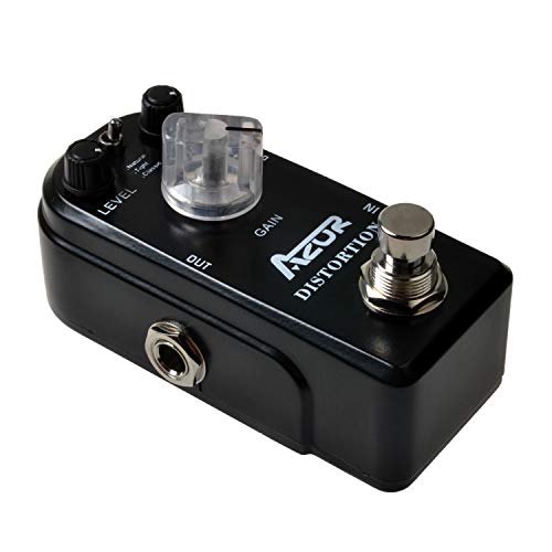 AZOR Distortion Guitar Effect Pedal 3 Modes Natural, Tight, Classic for Electric Guitar True Bypass AP-302
