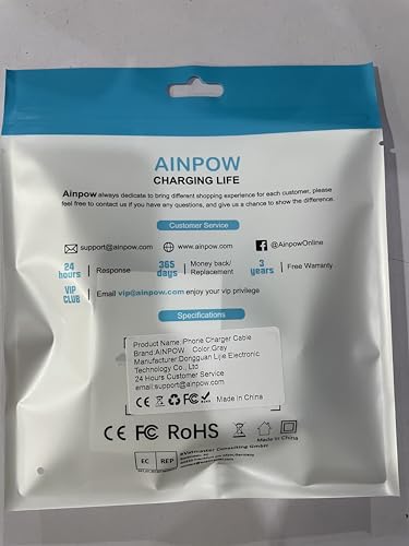 1M 2 Pezzi [Certificato MFi], Cavo Caricatore USB