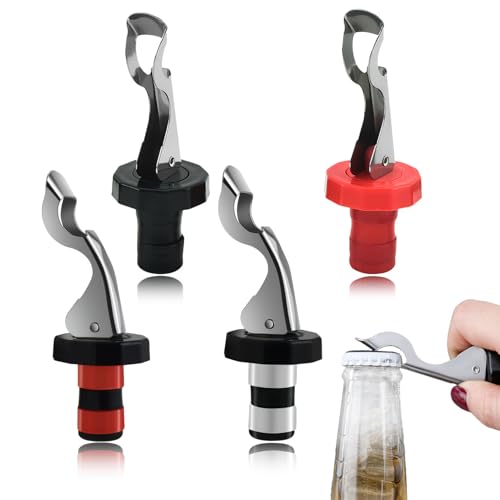 Chiusura Ermetica: Questo innovativo tappi per bottiglia crea una chiusura ermetica perfetta che preserva il sapore delle vostre bevande; come vino, birra o champagne; Il tappo impedisce l'ingresso di aria; mantenendo la bevanda fresca più a lungo senza comprometterne la qualità