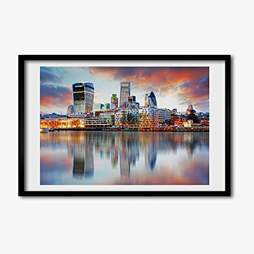 Tableau Panorama de Londres pour créer un salon moderne et urbain