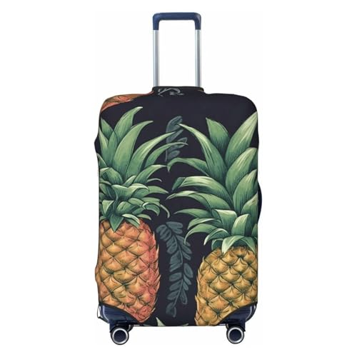 Travel Luggage Cover Pineapple Suitcase Protector Elastic Washable Stretch Suitcase Protector Anti-Scratch Travel Suitcase Cover Fit 18-32 Inch Luggage