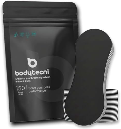 Bodytecni® 30 Premium Black Sports Anti-Snoring Nasal Strips | Extra-Strong Nasal Strips with Advanced Technology | Nose Strips Improve Breathing and Reduce Snoring