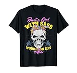 Just A Girl With Sass Workin' On Shirt Cool Workout Gym T-Shirt