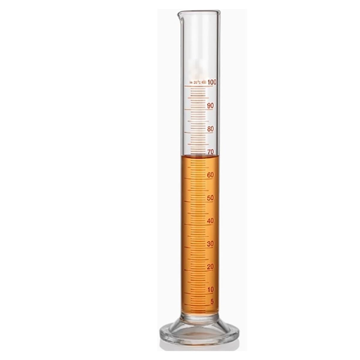 Cristalería de Laboratorio Probeta graduada de vidrio de 100 ml for petróleo, cilindro de medición con cilindro graduado