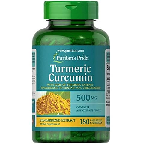 Puritan's Pride Turmeric Curcumin Capsules Cover