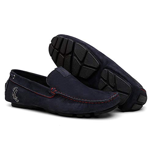Mocassim Masculino Couro Fosco Casual - Marinho - 37