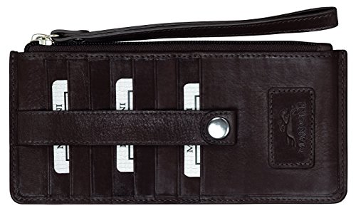 Mancini Leather Goods Casablanca Collection: Ladies' Medium RFID Wristlet