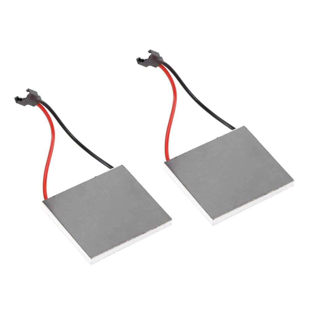 Quzenn 2Pcs Fireplace Fan Generator Sheet Fireplace Fan Motor Stove Oven Thermoelectric Electric Generator Motor Accessories