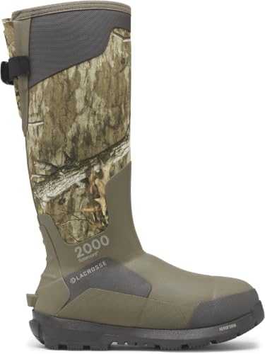 Image of LaCrosse Alphaburly Pro 18 inch Insulated Hunting Boots for Men Featuring Waterproof Rubber, 1600G Thinsulate, and EVA Footbed