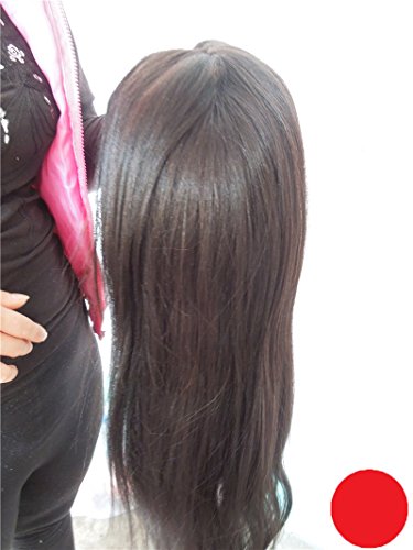 DaJun Hair 10' Full Lace Virgin Hair Wigs Tory Women Chinese Virgin Remy Human Hair Yaki Straight Color #1B Off Black