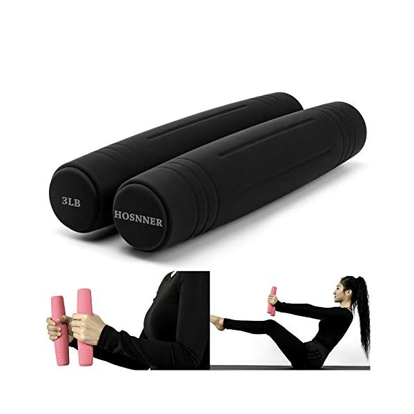 Chestnut-YX Silicone Dumbbells 3LB Each. 2 Per Set,Dumbbells Household Fitness Equipment for Squat Power Confrontation…