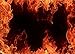 BELECO 7x5ft Fabric Fire Backdrop for Party Photoshoot Roaring Flame Backdrop Poster Black Background for Bonfire Party School Activities Birthday Party Decorations Baby Kids Adults Photo Props