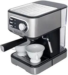 BLACK+DECKER Cafeteira Elétrica, Compatível com Cápsulas Nespresso e Dolce Gusto, Até 2 Xícaras de Café Simultâneas, 220 V, Modelo CE1100G-B2