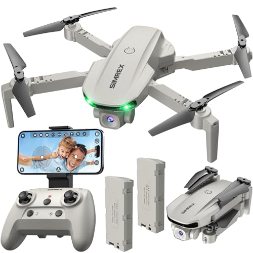 Drone With Camera 1080P for Kids And Adults, RC Quadcopter Drone with Altitude Hold, Mini Drone With One Key Start, Waypoint Fly, Headless Mode, 3D Flip, 3 Speeds, Remote Control Drone for Beginners