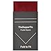 TheDapperTie - Men's Solid Flat Pre Folded Pocket Square on Card - Burgundy