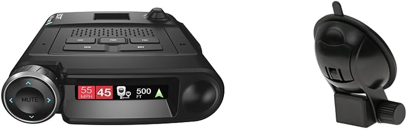 Escort MAXcam 360c Laser Radar Detector and Dash Camera - Great Range, 360° Protection, Shared Alerts & EZ Mag Mount - StickyCup Silicon Suction Cup (Black) for Escort Models IX, IXC