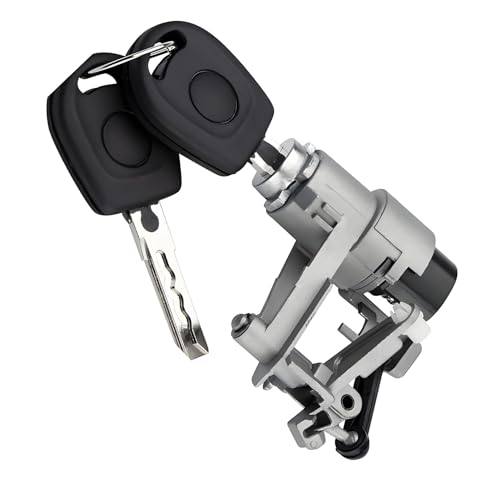 Xiciki Barillet Coffre Golf 4 – Serrure Coffre Golf 4 Compatible avec VW Golf MK4 Lupo Polo, Verrouillage Porte Arrière avec 2 Clés (1J6827297G)