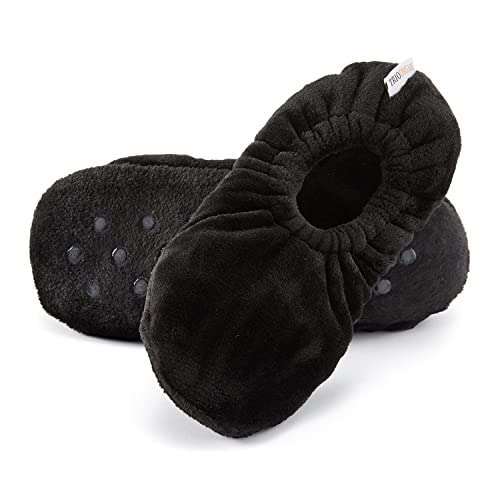 Triodream Velvet Plush Memory Foam Warm Slipper Socks For Women | Non-Slip One Size Fuzzy Socks For Women | Ultra Plush and Cozy Warmth Collection (Black), 17.29,