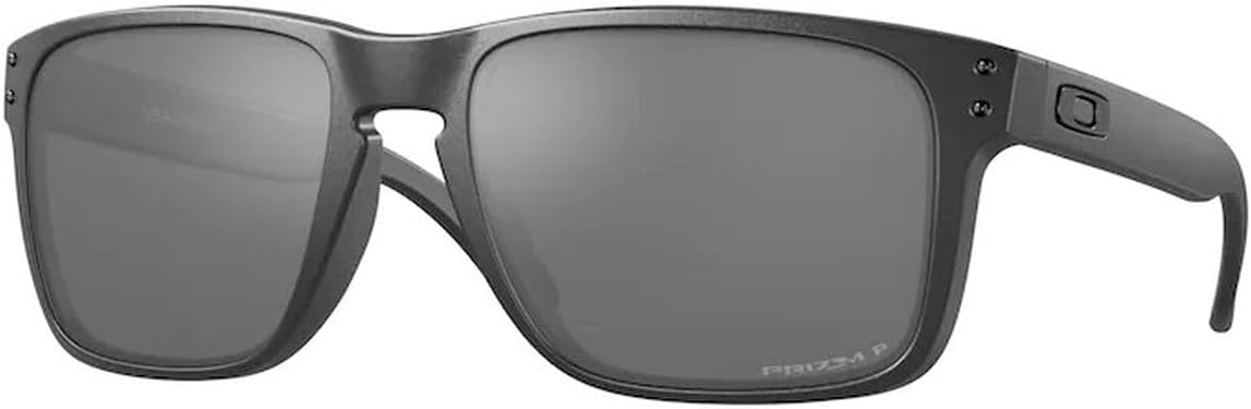 Oakley Holbrook XL 59mm Sunglasses Matte Steel Grey with Prizm Black Polarized Lens 59mm