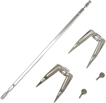 Grill Rotisserie Fork For Air Fryer Electric Oven, Stainless Steel Rotating Fork, Rotisserie Meat Forks, Grill Spit Rod Roast, Kitchen Cooking Accessories1 set
