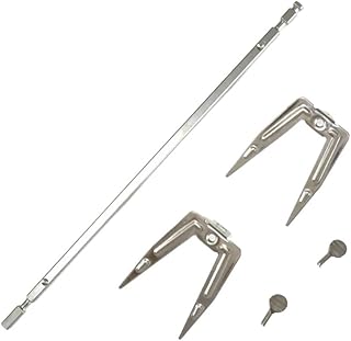 Grill Rotisserie Fork For Air Fryer Electric Oven, Stainless Steel Rotating Fork, Rotisserie Meat Forks, Grill Spit Rod Roast, Kitchen Cooking Accessories(1 set)