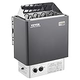 VEVOR Sauna Heater,220V Electric Sauna Stove, Steam Bath Sauna Heate 3h Timer and Adjustable Temp for Max. 176-318 Cubic Feet, Home Hotel Spa Shower Use (6KW) FCC Certification