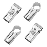 Rrina 4Pcs T Shape 1.1" Lean Tube Connector Pipe Clamp Clip
