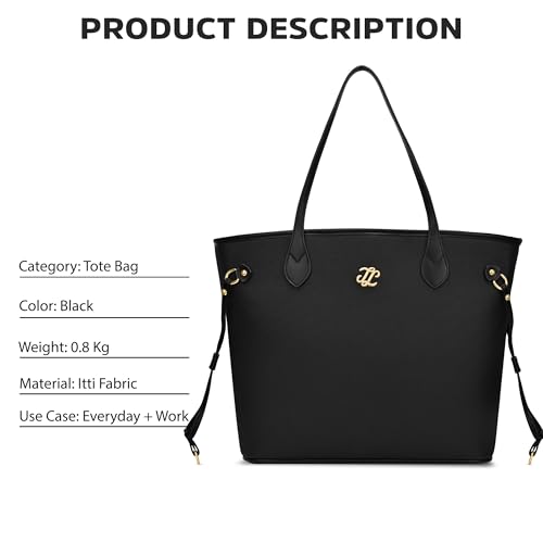 Image of Lavie Signature Women's Canva 15 Inch Laptop Tote Handbag | Tote Bag for Work | Ladies purse | Stylish Shoulder Bag | Gift for Women