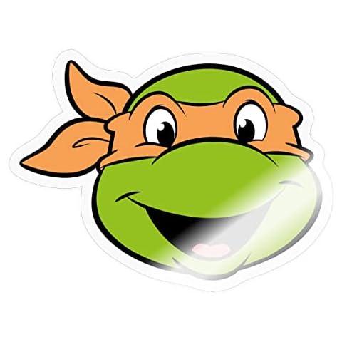 Spreadshirt® Teenage Mutant Ninja Turtles Michelangelo Costume Sticker, One Size, transparent glossy Cover