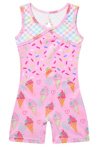 Taubow Leotards for Girls Gymnastics 4-5 Ice Cream Ballet Dance Outfit 4t