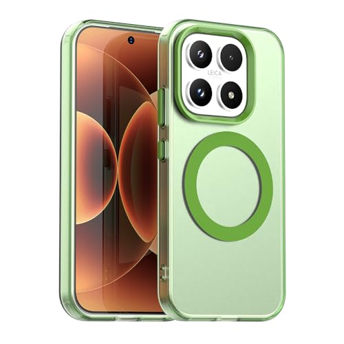 Pzwoxukhov Compatible with Xiaomi 17 Case Cover,Compatible with Magsafe,Shockproof Magnetic Phone Case，Compatible with Xiaomi 17 Case Green