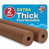 Oodles of Noodles Premium Jumbo XL Pool Swim Noodles - 2 Pack - Approx. 55 inch x 3.5 inch Hollow Core Pool Noodles Foam Tube - Durable, Buoyant for Pool Toys, Beach, Crafts, DIY Projects, Insulation