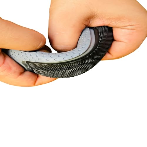 Image of Senior Cycle Handle Grip for 24-29 Inch Bicycle Dual Color Soft Rubber Non Toxic Anti-Slip MTB /City Bicycle Handle Grip Length 13cm Multicolor (Black-Grey)